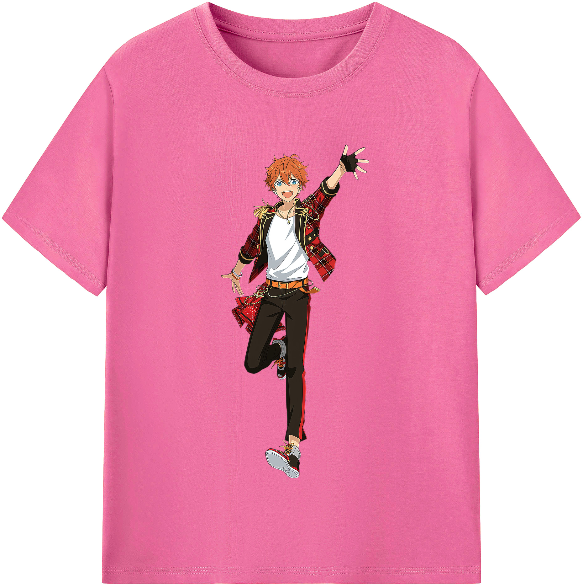 （画像用） あんさんぶるスターズ! Ensemble Stars レディースカジュアルプリントTシャツ（綿100％）